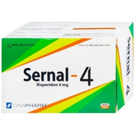 Thuốc Sernal-4mg Đạt Vi Phú điều trị bệnh loạn tâm thần cấp, mạn tính (100 viên)