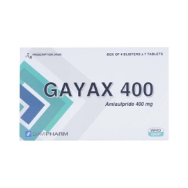 Thuốc Gayax 400mg Đạt Vi Phú điều trị bệnh tâm thần phân liệt (4 vỉ x 7 viên)