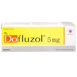 Thuốc Dofluzol 5mg Domesco điều trị đau nửa đầu, rối loạn tiền đình (100 viên)