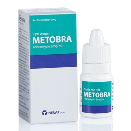 Thuốc nhỏ mắt Metobra 3mg/ml Merap điều trị viêm mí mắt, viêm túi lệ (5ml)