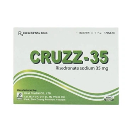 Thuốc Cruzz 35mg Davi Pharm điều trị, phòng ngừa loãng xương (4 viên)