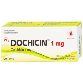 Thuốc Dochicin 1mg Domesco phòng và điều trị bệnh gút (20 viên)
