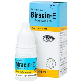 Thuốc nhỏ mắt Biracin-E Bidiphar điều trị viêm mi mắt, viêm kết mạc (5ml)
