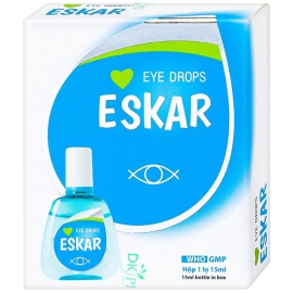 Thuốc nhỏ mắt Eskar DK Pharma dùng rửa mắt, ngừa đau mỏi mắt (15ml)