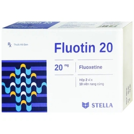 Thuốc Fluotin 20 Stella điều trị trầm cảm, rối loạn tiền kinh nguyệt (2 vỉ x 10 viên)