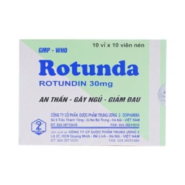 Thuốc Rotunda 30mg TW3 điều trị mất ngủ (10 vỉ x 10 viên)