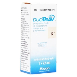 Thuốc nhỏ mắt Duotrav Alcon giảm áp lực nội nhãn (2,5ml)