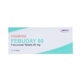 Thuốc Febuday 80mg MSN giảm acid uric máu, điều trị bệnh gout (3 vỉ x 10 viên)