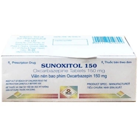 Thuốc Sunoxitol 150mg Sun Pharma điều trị bệnh động kinh (50 viên)