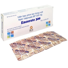 Thuốc Encorate 300mg Sun Pharma điều trị bệnh động kinh (50 viên)