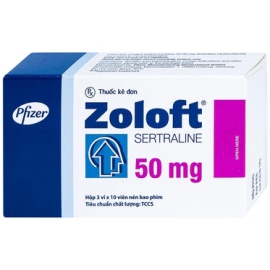 Thuốc Zoloft 50mg Pfizer điều trị bệnh trầm cảm (3 vỉ x 10 viên)