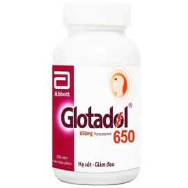 Thuốc Glotadol 650mg Abbott giúp giảm đau, hạ sốt (200 viên)