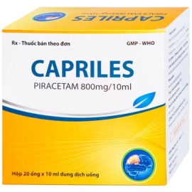 Thuốc Capriles 800mg Hà Tây điều trị thiếu máu não (20 ống x 10ml)
