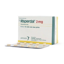 Thuốc Risperdal 2mg Janssen điều trị tâm thần phân liệt (6 vỉ x 10 viên)