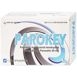 Thuốc Parokey 20mg Đạt Vi Phú điều trị trầm cảm, rối loạn hoảng sợ (3 vỉ x 10 viên)