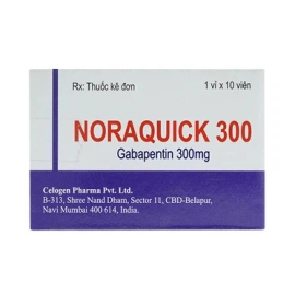 Thuốc Noraquick 300mg Celogen Pharma điều trị bệnh động kinh (10 viên)
