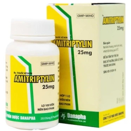 Thuốc Amitriptylin 25mg Danapha điều trị bệnh trầm cảm (100 viên)