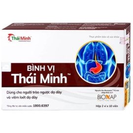 Viên uống Bình Vị Thái Minh dùng cho người trào ngược dạ dày và viêm loét dạ dày (20 viên)