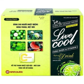 Bột sủi Thanh Nhiệt Livecool Nam Dược hương chanh mát gan, giải độc (7g x 10 gói)