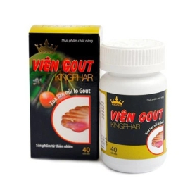 Viên uống Gout Kingphar giảm sự xuất hiện các đợt gout cấp (40 viên)