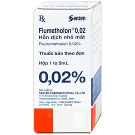 Thuốc nhỏ mắt Flumetholon 0.02% Santen điều trị các bệnh viêm phía ngoài mắt (5ml)