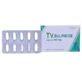 Thuốc TV.Sulpiride 50mg TV. Pharm điều trị tâm thần phân liệt (10 vỉ x 10 viên)