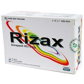 Thuốc Rizax 5mg Davi Pharm tăng cường trí nhớ, điều trị Alzheimer (4 vỉ x 7 viên)