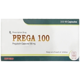 Thuốc Prega 100mg Hetero điều trị bệnh động kinh (3 vỉ x 10 viên)
