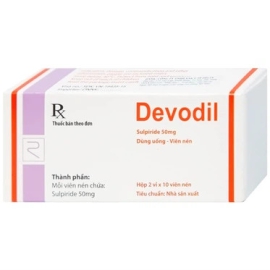 Thuốc Devodil 50mg Remedica điều trị ngắn hạn lo âu, rối loạn hành vi (20 viên)