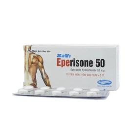 Thuốc Eperisone 50mg Savipharm điều trị cứng cơ, viêm xương khớp (5 vỉ x 10 viên)