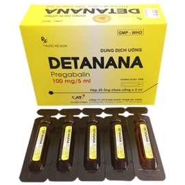Thuốc Detanana 100mg/5ml An Thiên điều trị bệnh động kinh (20 ống x 5ml)