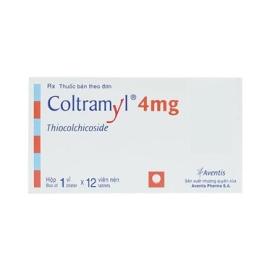 Thuốc Coltramyl 4mg Roussel hỗ trợ điều trị đau do co cứng cơ bắp cấp tính (12 viên)