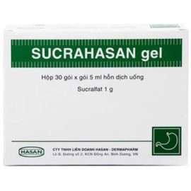 Thuốc Sucrahasan Gel Hasan điều trị loét dạ dày, tá tràng (30 gói x 5ml)