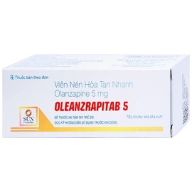 Thuốc Oleanzrapitab 5mg Sun Pharma điều trị bệnh tâm thần phân liệt (50 viên)
