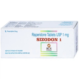 Thuốc Sizodon 1mg Sun Pharma điều trị tâm thần phân liệt (5 vỉ x 10 viên)