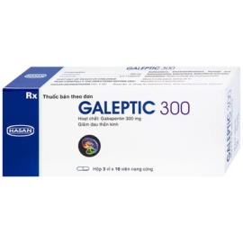 Thuốc Galeptic 300mg Hasan điều trị các cơn động kinh (3 vỉ x 10 viên)