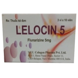 Thuốc Lelocin 5mg Celogen điều trị chứng đau nửa đầu (3 vỉ x 10 viên)