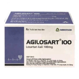 Viên nén Agilosart 100mg Agimexpharm điều trị tăng huyết áp (10 vỉ x 10 viên)