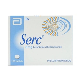 Thuốc Serc 8mg Abbott chống hoa mắt, chóng mặt, ù tai (100 viên)