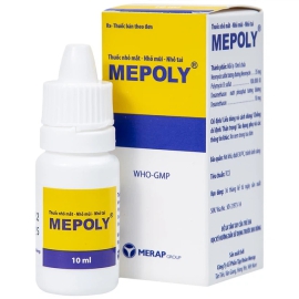 Thuốc nhỏ mắt, mũi, tai Mepoly Merap hỗ trợ điều trị các bệnh lý tai mũi họng (10ml)