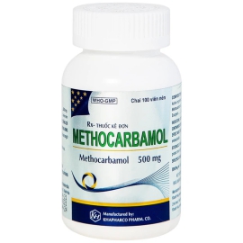 Thuốc Methocarbamol 500mg Khapharco giảm các cơn đau do chấn thương (100 viên)
