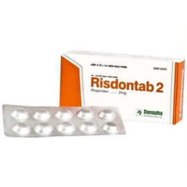 Thuốc Risdontab 2mg Danapha hỗ trợ điều trị bệnh loạn thần (5 vỉ x 10 viên)