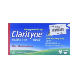 Thuốc Clarityne 10mg MSD hỗ trợ giảm triệu chứng dị ứng (1 lọ x 70 viên)
