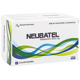 Thuốc Neubatel 300mg Đạt Vi Phú điều trị động kinh cục bộ (100 viên)
