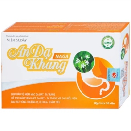Viên dạ dày An Dạ Khang Naga Vesta giúp bảo vệ niêm mạc dạ dày, tá tràng 