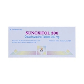 Thuốc Sunoxitol 300mg Sun Pharma điều trị bệnh động kinh (5 vỉ x 10 viên)