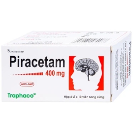 Thuốc Piracetam 400mg Traphaco điều trị triệu chứng chóng mặt (6 vỉ x 10 viên)