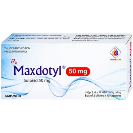 Thuốc Maxdotyl 50mg Domesco điều trị chứng lo âu ở người lớn (2 vỉ x 15 viên)