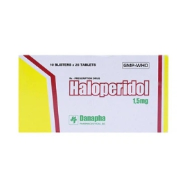 Thuốc Haloperidol 1.5mg Danapha điều trị trạng thái kích động tâm thần (250 viên)