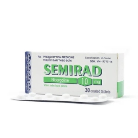 Thuốc Semirad 10mg Polfa Pabiance điều trị rối loạn tuần hoàn não (3 vỉ x 10 viên)